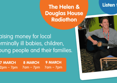 Rob Brydon appeals for people to listen in to the Helen & Douglas House Radiothon