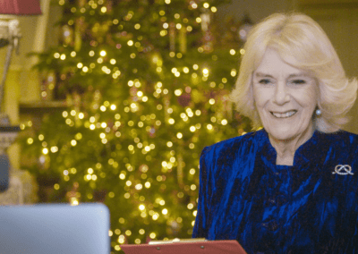 Our Helen & Douglas House Children help decorate Clarence House Christmas tree via video link