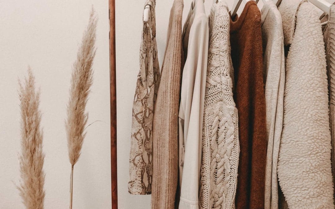 photo of beige clothes on a rail_2000x1500