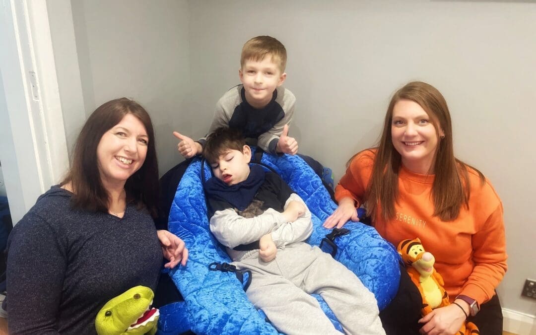 A photo of Helen with Jack's Mum, Jack and Jack's brother