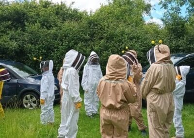 A buzzing day out for the siblings at Westbury