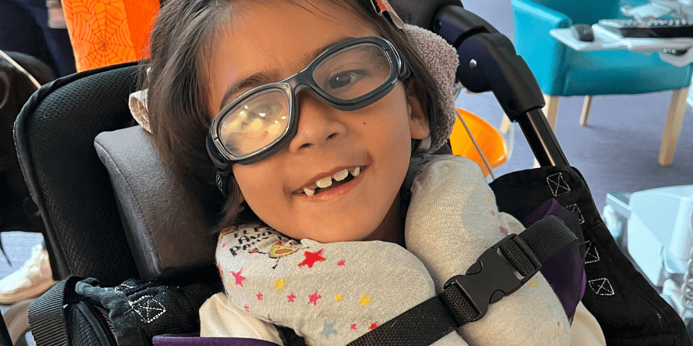 Iris Drabble smiling to camera